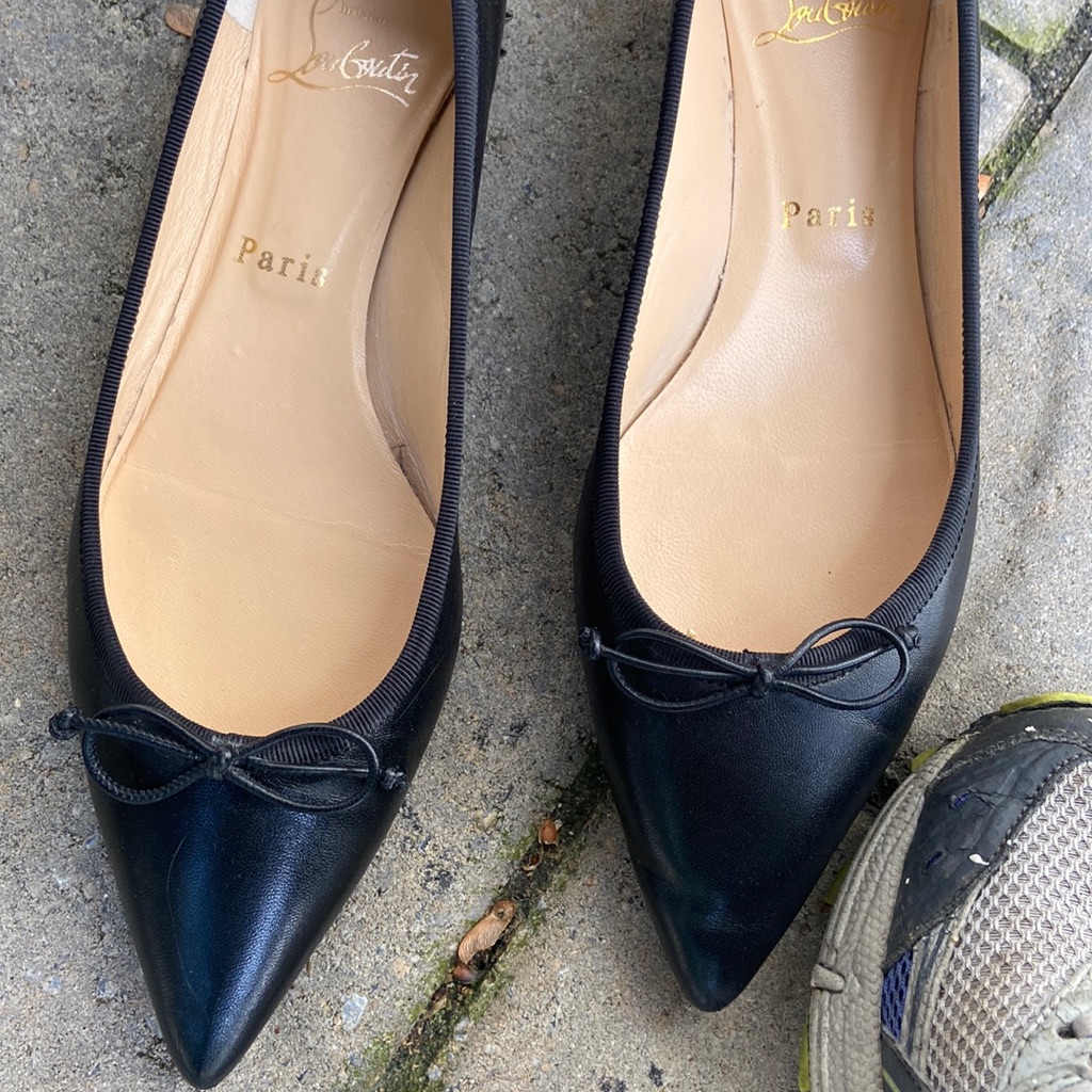 Christian Loubuton Flats Black